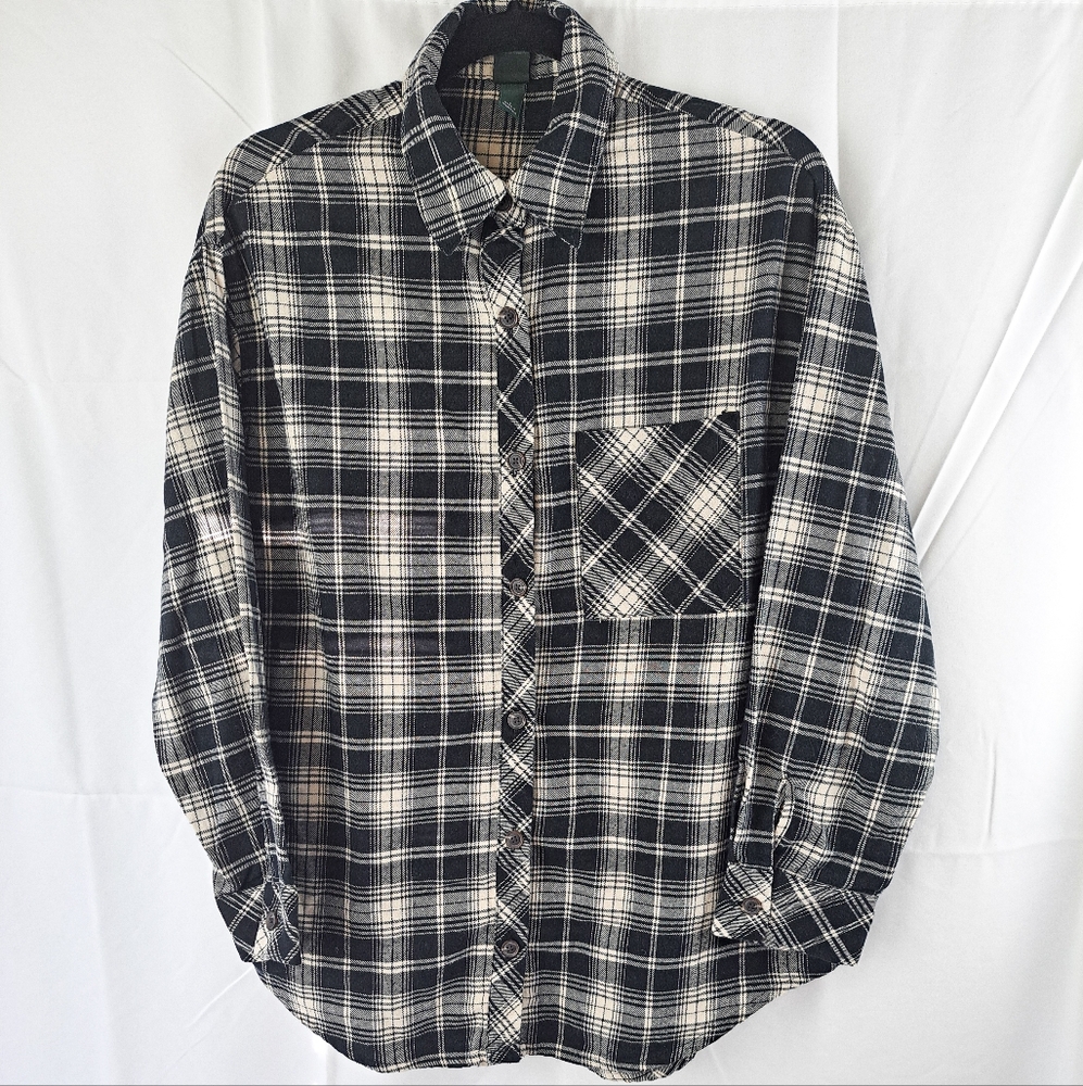 Women's Button Up Plaid Shirt